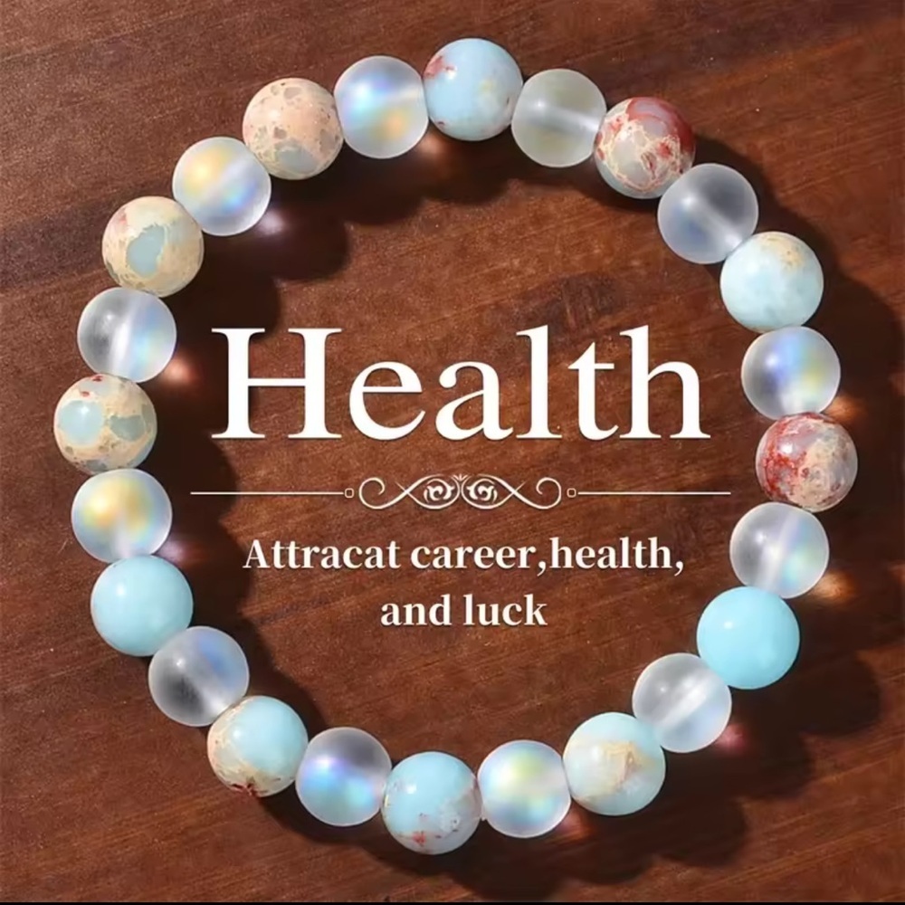 Natural Stone Health Energy Bracelet – Career, Health & Luck Attraction